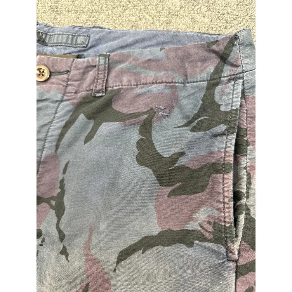 J Crew Joggers Mens 32‎ Blue Purple Camo Cotton Camouflage Casual Street Style
